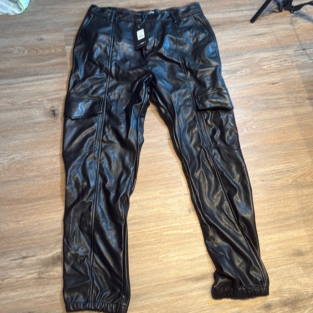 Brand new fashionnova leather cargos size XL